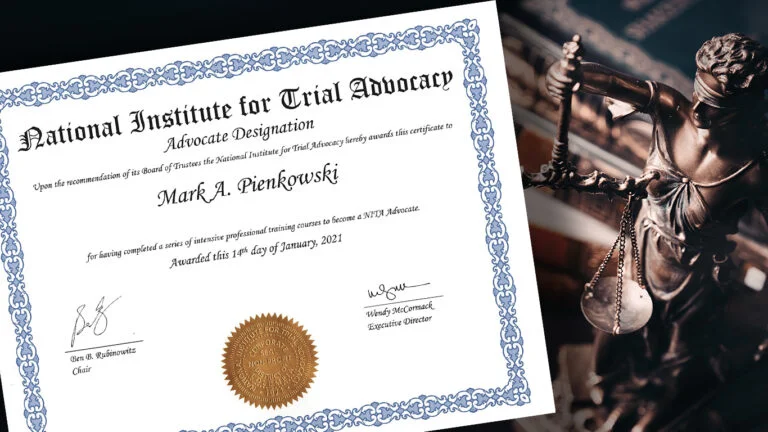 Mark Pienkowski Awarded by NITA